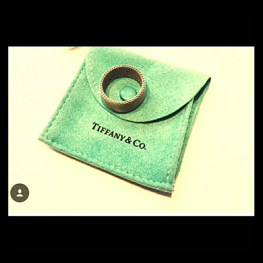New Listing - Authentic Tiffany & Co Silver Mesh Ring Size 8!!